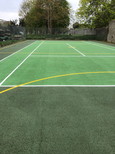 Ball Court Chichester West Sussex Line Marking Painting Portsmouth